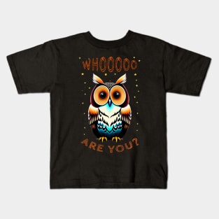 Who Are You? Owl Pun Kids T-Shirt